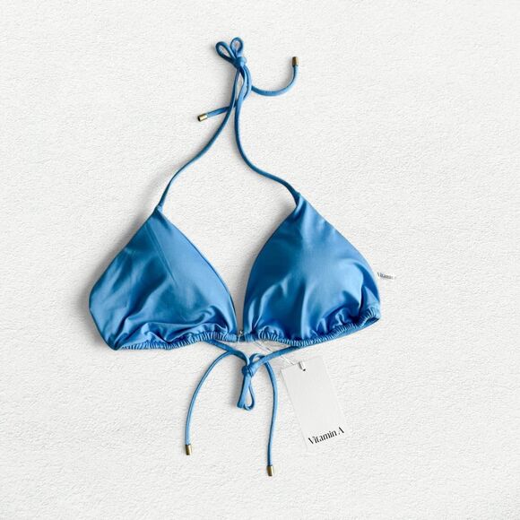 Vitamin A The Classic Triangle Top - Aegean Blue EcoLux - Picture 1 of 8